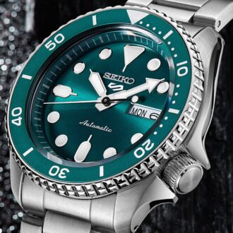 5 Sports 42,5 mm Mecánico Plata/Verde