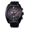 ASTRON Astron GPS Solar Dual-Time 42,7 mm Edición limitada Negro/Púrpura