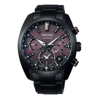 ASTRON Astron GPS Solar Dual-Time 42,7 mm Edición limitada Negro/Púrpura