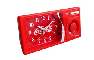 Despertador con música y función de silenciamiento Seiko x Coca-Cola Rojo