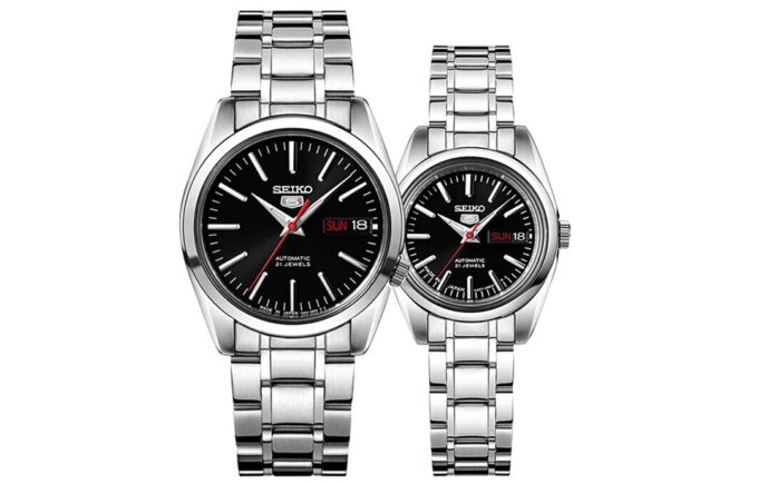 Mecánicas unisex Negro/Plata SNKL45J1+SYMK17J1