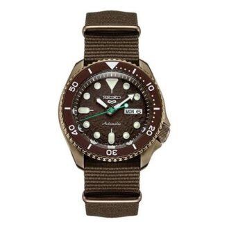 N.º 5 Reloj clásico mecánico de 42,5 mm Marrón
