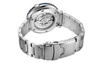 N.º 5 Reloj mecánico automático pequeño con correa de acero Negro