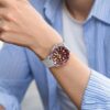 N.º 5 Sports Reloj mecánico rojo vino
