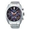 Reloj Astron GPS con energía solar Azul Plata