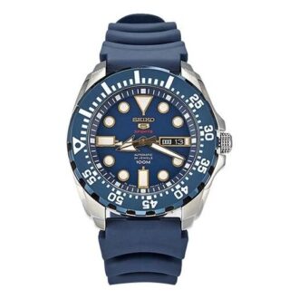Reloj automático resistente al agua para hombre con esfera azul