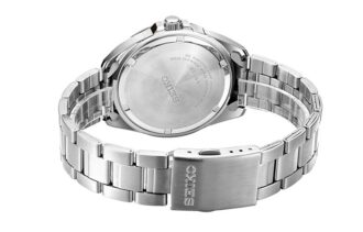 Reloj Business Casual impermeable con correa de acero negro