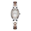 Reloj casual de negocios con energía solar, cuarzo, resistente al agua, de acero y correa rosa dorada