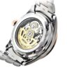 Reloj de acero con correa, estilo business casual, mecánico