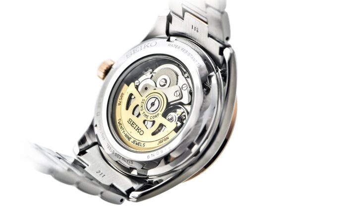 Reloj de acero con correa, estilo business casual, mecánico