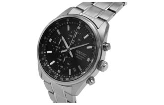 Reloj de acero de estilo ejecutivo, negro