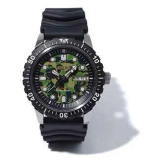 Reloj de buceo mecánico BAPE X Seiko Crossover
