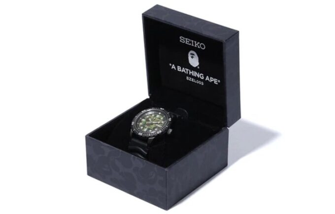 Reloj de buceo mecánico BAPE X Seiko Crossover