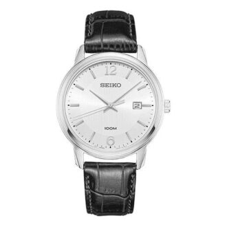 Reloj de cuarzo con correa, blanco