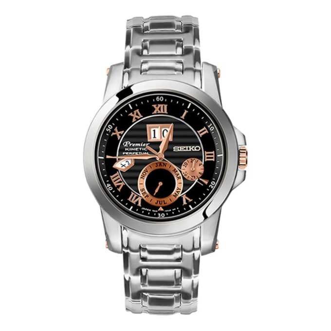Reloj de cuarzo con correa de acero de estilo business casual