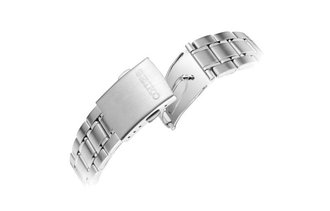 Reloj de cuarzo de acero con correa y esfera blanca, estilo casual de negocios, resistente al agua hasta 100 metros, Three Eyes