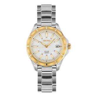 Reloj de cuarzo impermeable de estilo business casual con energía solar