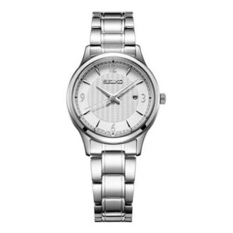 Reloj de cuarzo impermeable de estilo casual y ejecutivo con energía solar de la serie para hombre SNE529P1