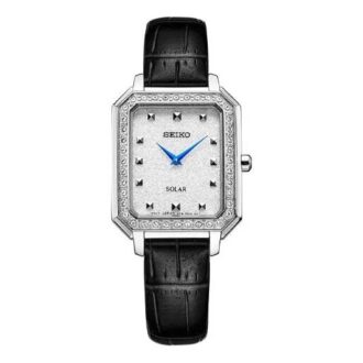 Reloj de cuarzo minimalista cuadrado Blanco