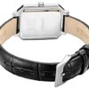 Reloj de cuarzo minimalista cuadrado Blanco