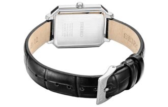 Reloj de cuarzo minimalista cuadrado Blanco