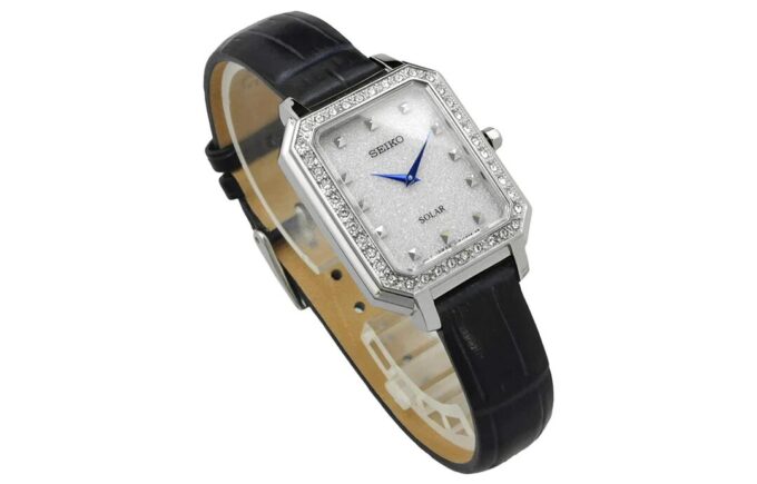 Reloj de cuarzo minimalista cuadrado Blanco