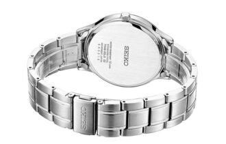 Reloj de cuarzo resistente al agua, plateado/azul