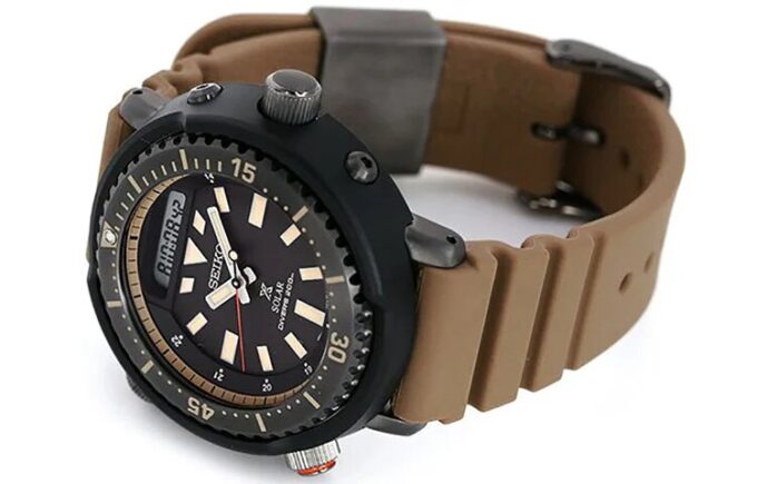 Reloj de energía solar de la serie Prospex Negro