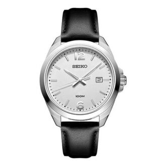 Reloj de estilo business casual con esfera blanca