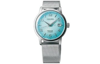 Reloj de la serie Presage con correa de acero azul Reloj de la serie Presage con correa de acero azul