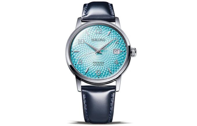 Reloj de la serie Presage con correa de acero azul