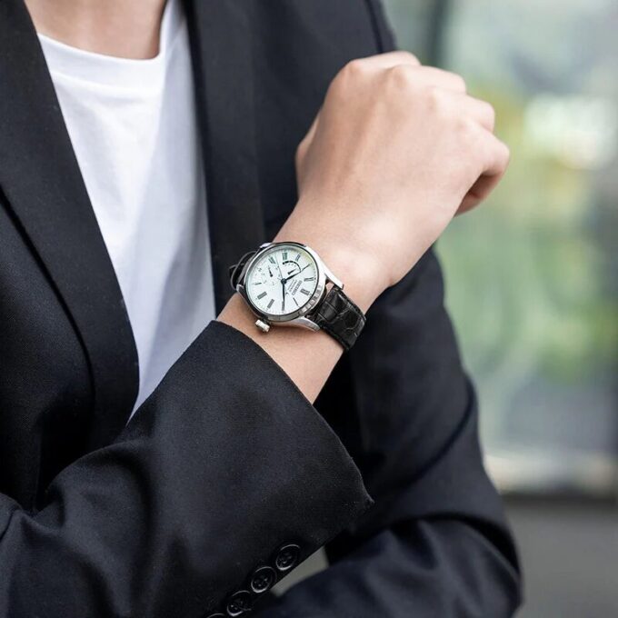 Reloj de negocios casual mecánico automático esmaltado de la serie Presage