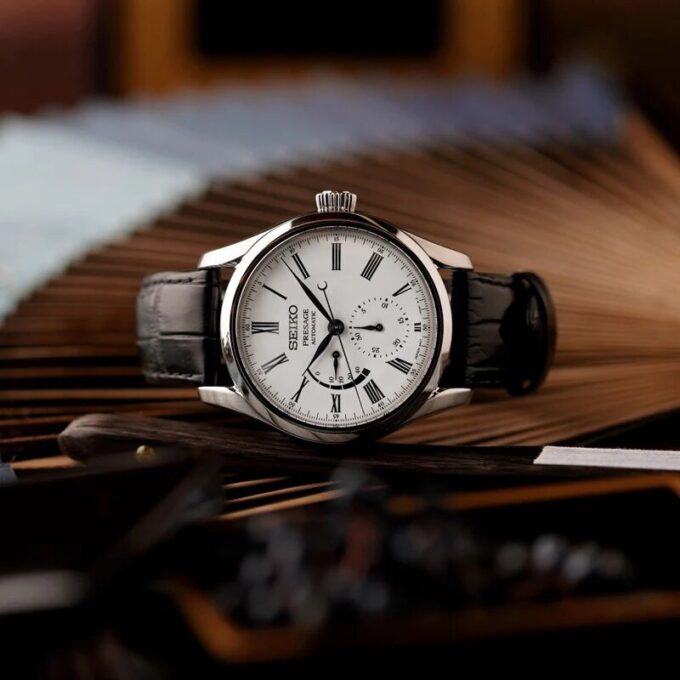 Reloj de negocios casual mecánico automático esmaltado de la serie Presage