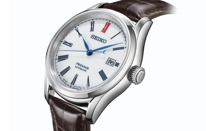 Reloj de negocios de la serie Presage con movimiento 6R, esfera y correa, reloj mecánico