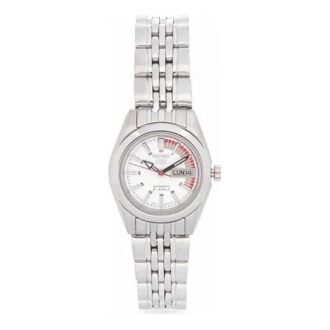 Reloj de negocios plateado blanco