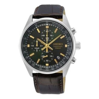 Reloj deportivo de correa para negocios de tres esferas, negro