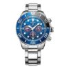 Reloj deportivo de energía solar con correa de acero