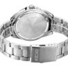 Reloj impermeable azul acero con correa de acero para uso diario y de negocios