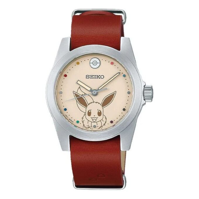 Reloj limitado de colaboración Pokémon Pikachu Marrón