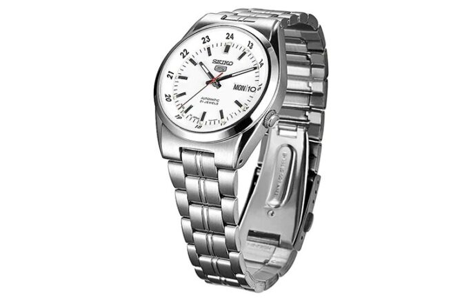 Reloj mecánico automático blanco