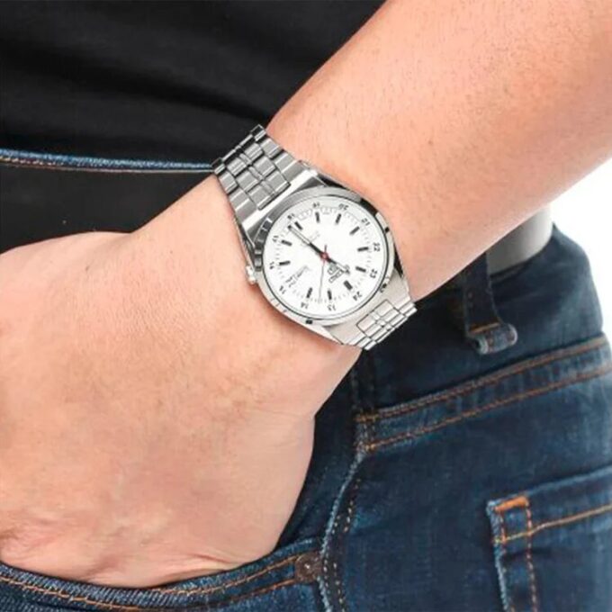 Reloj mecánico automático blanco