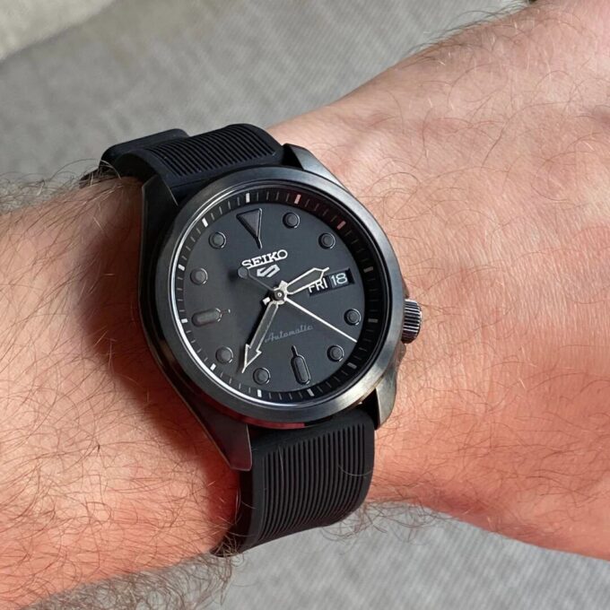 Reloj mecánico automático impermeable de la serie n.º 5 «Negro»