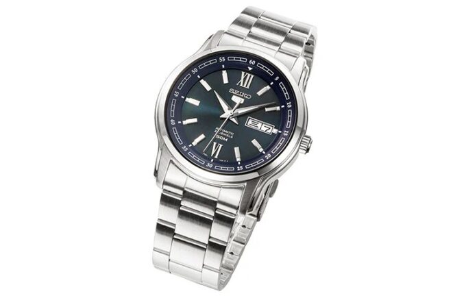 Reloj mecánico automático n.º 5 azul
