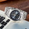 Reloj mecánico automático n.º 5 azul