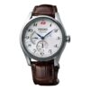 Reloj mecánico automático Presage con esfera blanca y correa marrón