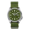 Reloj mecánico automático resistente al agua de la serie No. 5, color verde