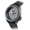 Reloj mecánico automático retro de la serie n.º 5, resistente al agua, gris y negro