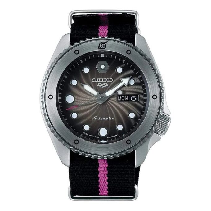 Reloj mecánico crossover de edición limitada de la serie Naruto, negro