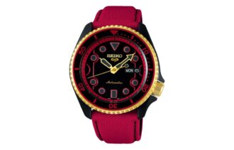 Reloj mecánico Crossover impermeable en negro y rojo