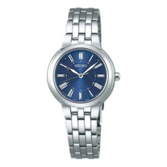 Reloj mecánico de estilo minimalista con esfera azul y correa de acero plateado Reloj mecánico de estilo minimalista con esfera azul y correa de acero plateado